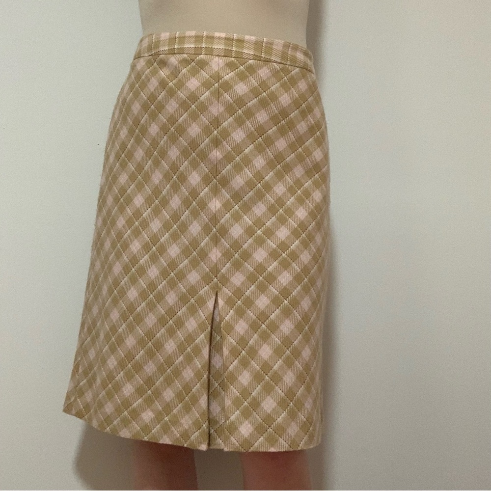 Vintage Plaid Midi Skirt